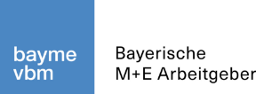 Logo: Bayerische Metall- & Elektro- Arbeitgeberverbände bayme vbm